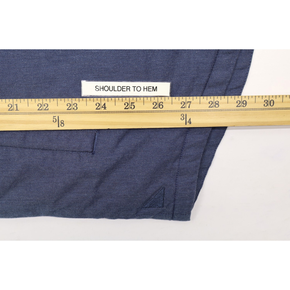 Untuckit Men's Ziata Flannel Lined Button Up Jacket/Overshirt Shacket Blue Sz XL - Picture 6 of 12